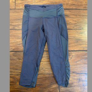 Lululemon Ruched Capri Leggings Gray